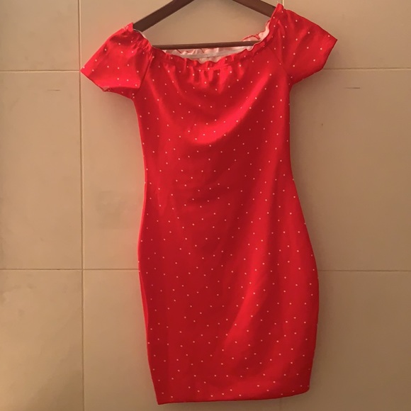 Hello Molly Red Polka Dot Dress Australian Size 8 NEW - Picture 3 of 3